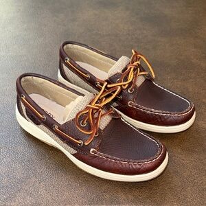 Sperry Top-Sider Bluefish 2 Dark Brown Leather Boat Shoes, Women’s Size 6.5M NIB